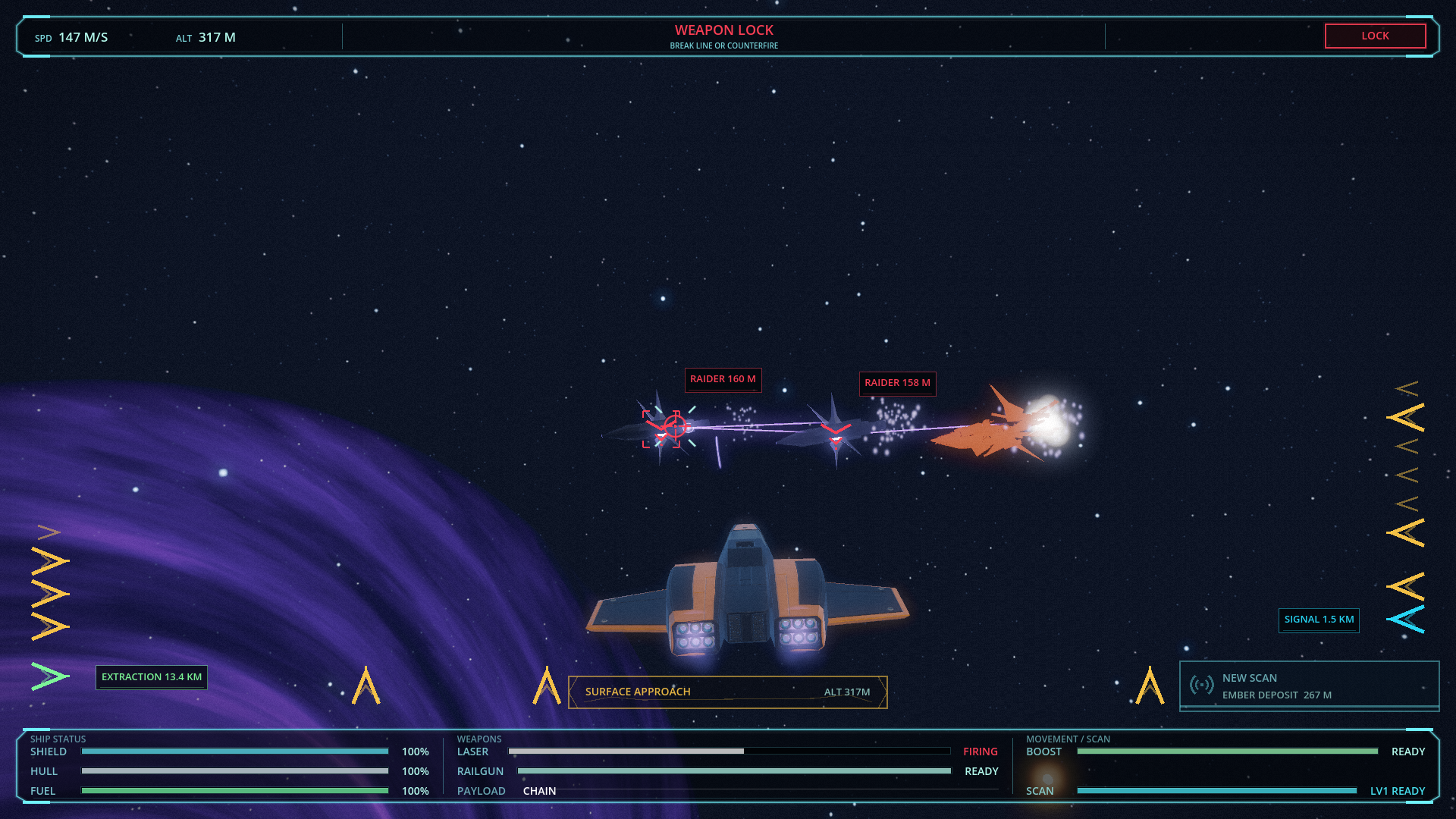 Destroyed ships now break up with a thin ring, not a filled sphere: image 2 of 3