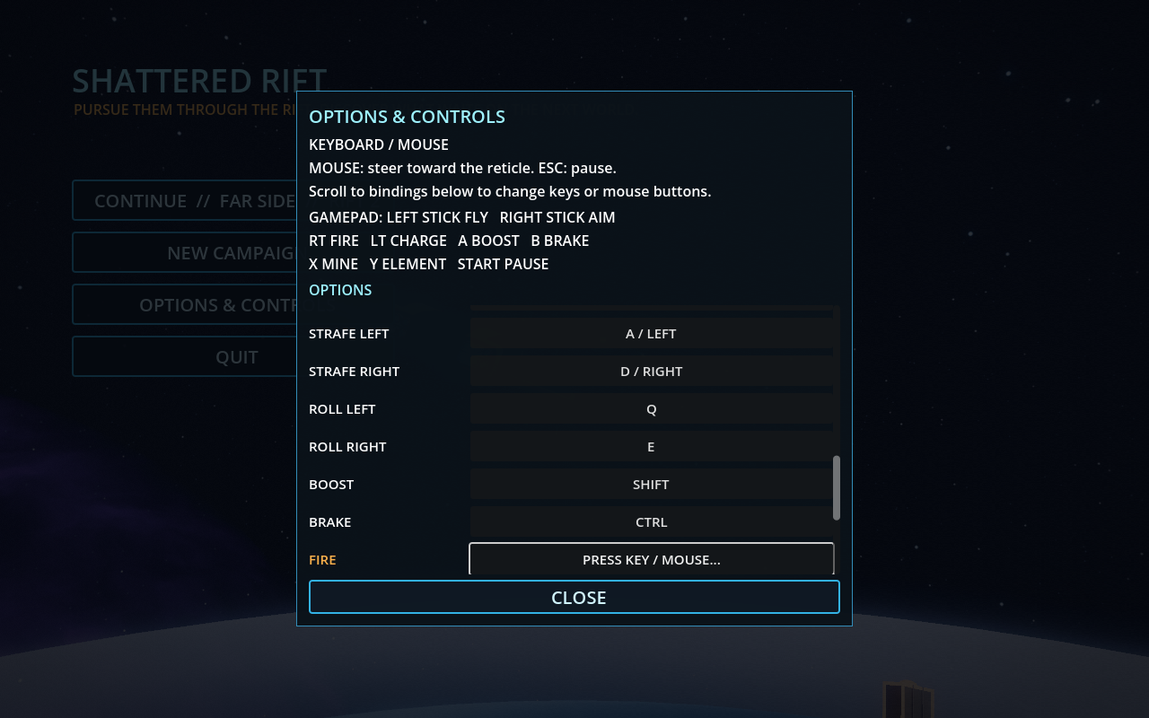 Rebind your keyboard and mouse controls: image 2 of 2