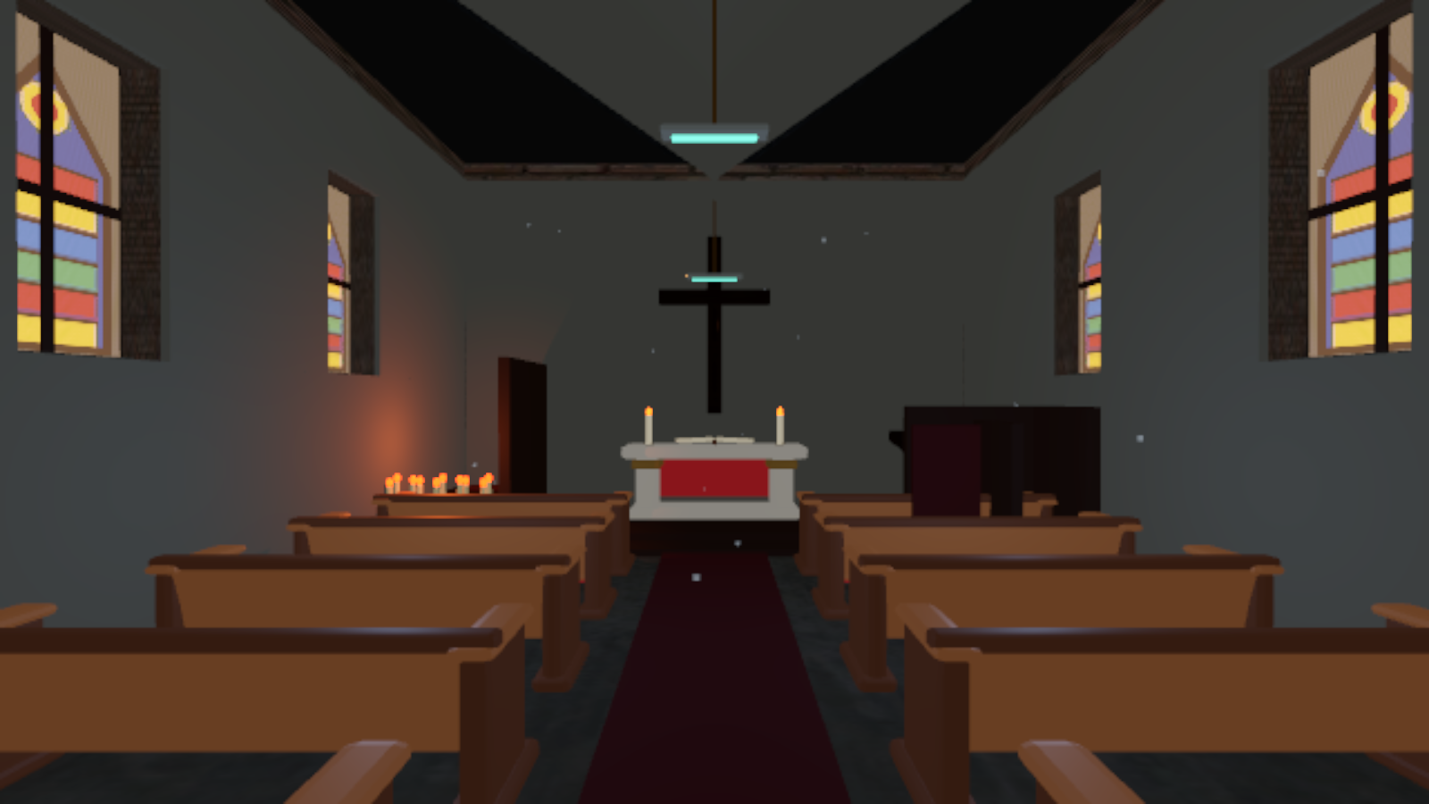 New lettering for the graveyard chapel: image 3 of 3