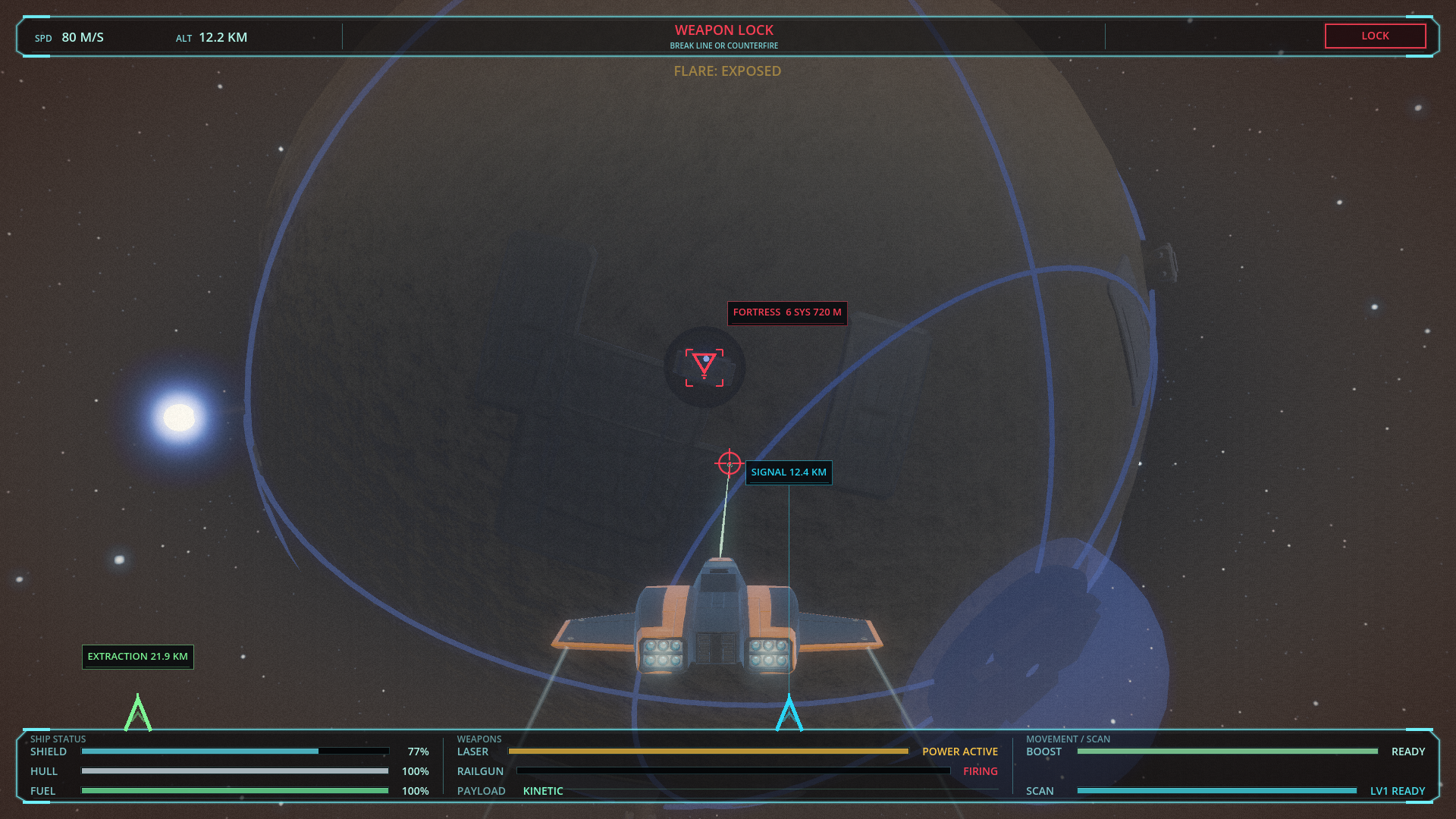 Fortress seam glow and solar flare wash reduced for readability: image 2 of 3
