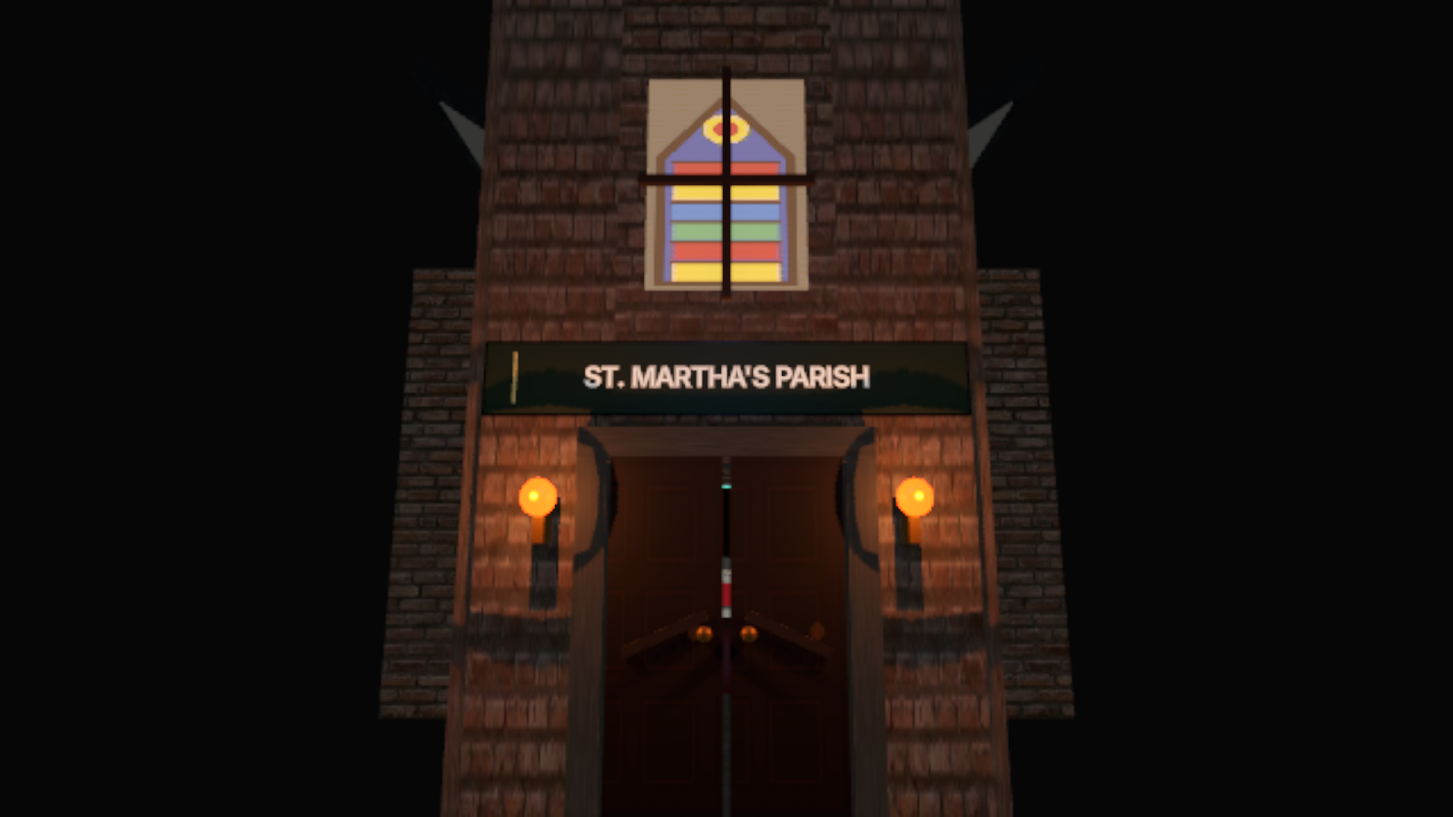 New lettering for the graveyard chapel: image 2 of 3
