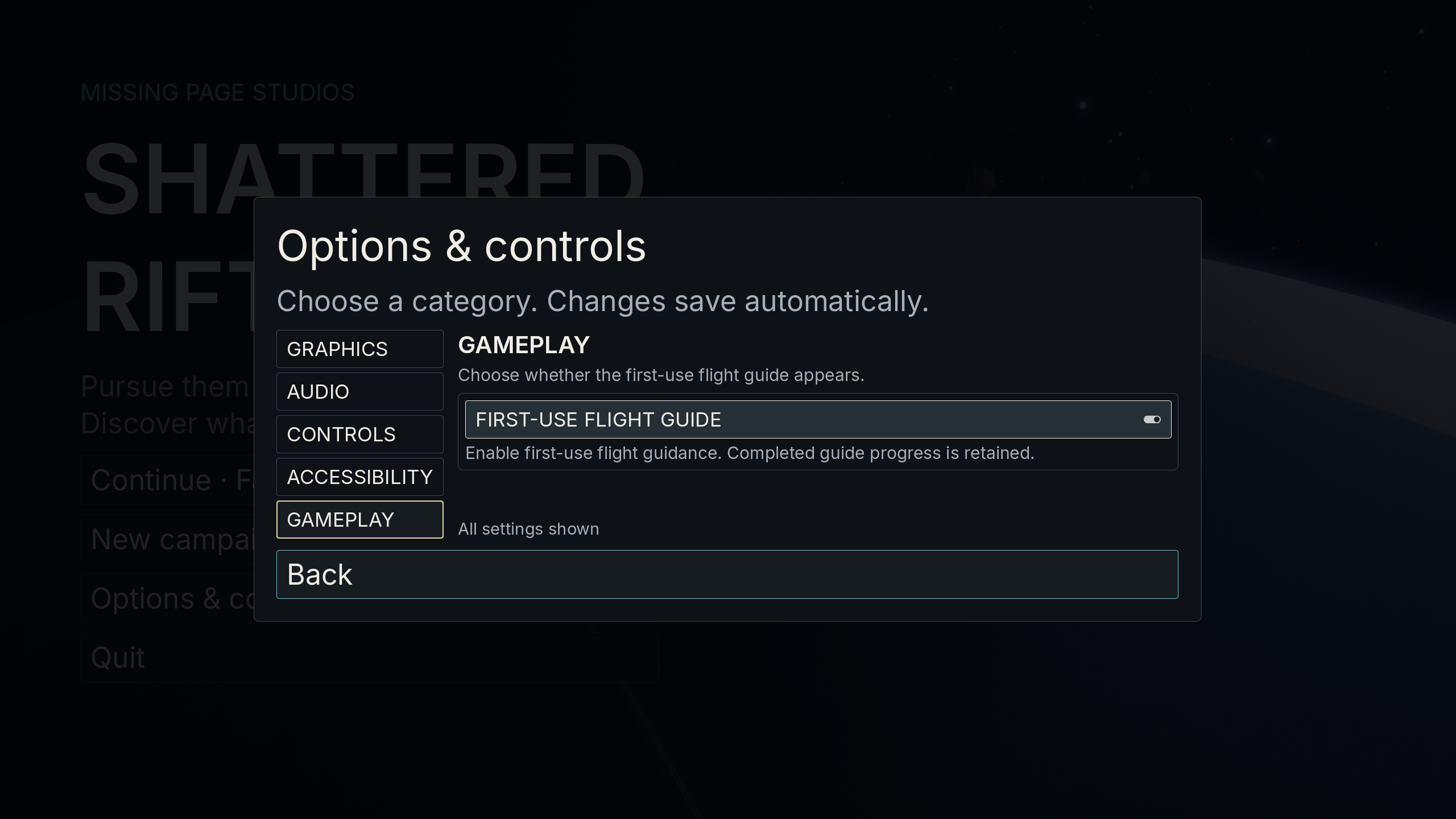 Shattered Rift adds separate Interface Size and Text Size controls: image 3 of 4
